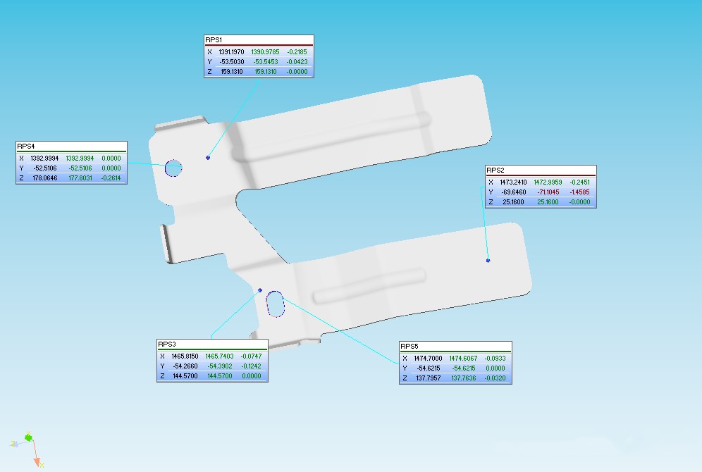 三坐标测量机Rational DMIS软件用RPS基准点建立坐标系(图2) 三坐标测量机Rational DMIS软件用RPS基准点建立坐标系(图2)